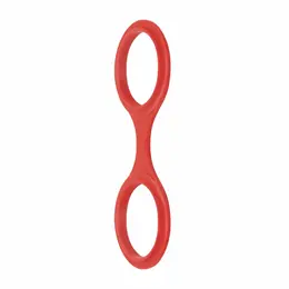 EasyToys fleksibilne silikonske lisice u crvenoj boji, podesivi mekani model