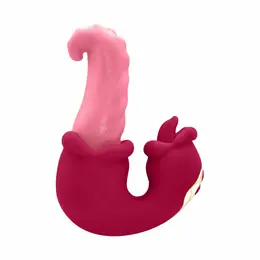 Teazers Double Tongue Pink silikonski intimni stimulator sa dvostrukim delovanjem