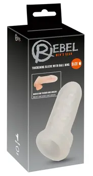 REBEL Sleeve M sistem za intimno poboljšanje, transparentni, 16.5 cm