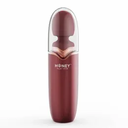 HoneyPlayBox Stormi crveni masažer sa funkcijom grejanja, 9 modova vibracije i magnetnim punjenjem
