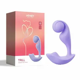 HoneyPlayBox Trill nosivi pametni vibrator u ljubičastoj boji sa senzorom pritiska i kontrolom preko aplikacije