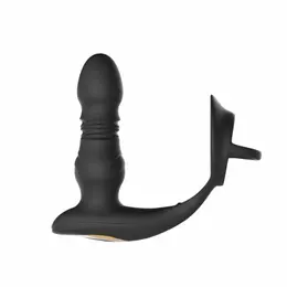 HoneyPlayBox Cyrus Pro Thrusting Anal Massager Black Silicone App-Controlled