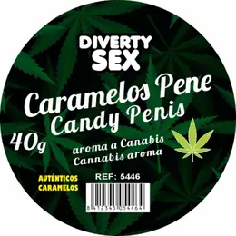 DIVERTY SEX Diablo Goloso Mini Candy Jar 20 komada sa aromom kanabisa, zelene