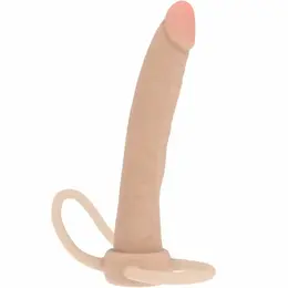 ToyJoy Get Real Double Trouble dvostrani silikonski model 16cm bež