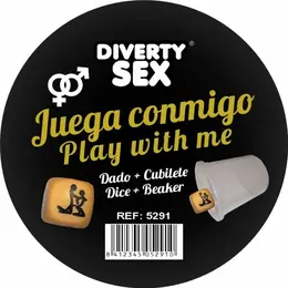 DIABLO PICANTE Golden Dice Set, uzbudljiva igra sa pozama od 30 mm i elegantnom čašom