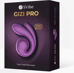 SVibe GIZI Pro Triple Stimulator Grapo Adaptive Technology Purple