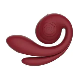 SVibe GIZI Pro intimna mašina sa trostrukim delovanjem bordo fleksibilan dizajn