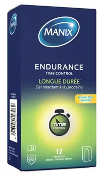 Manix Endurance Time Control 12-Pack Performance Delay Condoms 53mm