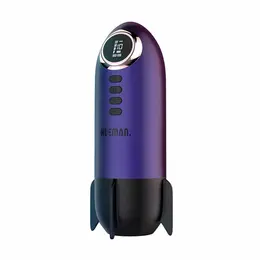 Hueman Blast Off intimni stimulator u obliku rakete Purple, 10 modova i LED panel