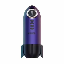 Hueman Blast Off intimni stimulator u obliku rakete Purple, 10 modova i LED panel
