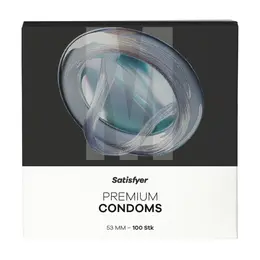 Satisfyer Size M 53mm Premium kondomi pakovanje od 100 komada za sigurno prijanjanje i udobnost