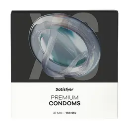 Satisfyer XS 47mm Premium Latex Protection 100-Pack Discreet Design