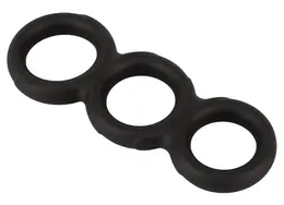 Erecto Triple Ring crni anatomski sistem podrške od tečnog silikona
