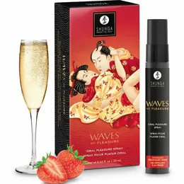 Shunga Waves Pleasure Spray Seductive Strawberry 20ml osvežavajuća formula
