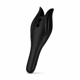 Teazers Focus intimni stimulator u crnoj boji sa ergonomskim sistemom za usisavanje i lizanje