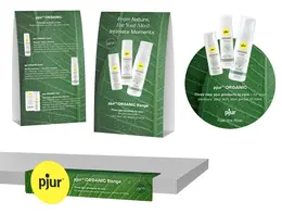 Pjur POS Kit ORGANIC - Promotional Display Set, 3 Pieces