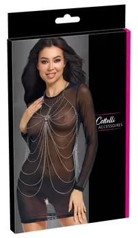Cottelli Accessories Body Chain Silver elegantan ukrasni nakit za telo