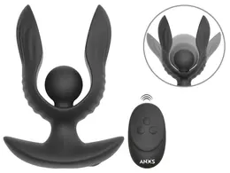 ANOS RC vibrirajući silikonski čep na naduvavanje, proširiv, crni, 10.9 cm