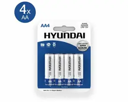 GP Super Alkaline AA Batteries 1.5V 4-Pack Long-Lasting Power
