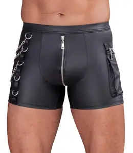 NEK mat crne muške pantalone M sa kargo džepom i ukrasnim lancima