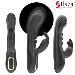 IBIZA Vibrating Rabbit Dual Motor Pulsating System Purple 225mm