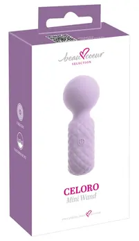 beau coeur Celoro Mini Wand, kompaktni punjivi lični masažer, roze