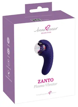 beau coeur Zanto Plasma dvostrani vibrator sa svetlećom staklenom kuglom, 13.3 cm