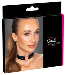 Cottelli ACCESSOIRES Crna Srce Podesiva Ogrica 31-42 cm