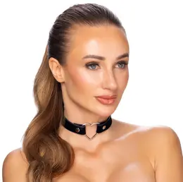 Cottelli ACCESSOIRES Crna Srce Podesiva Ogrica 31-42 cm