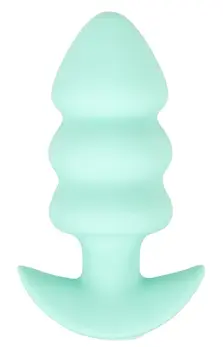 Cuties Vibrating Mini Plug Green, kompaktni silikonski intimni sistem sa USB punjenjem