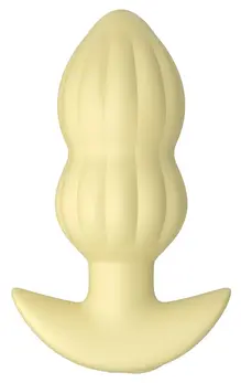 Cuties Vibrating Plug Yellow kompaktni silikonski model sa 7 modova vibracije i dužinom od 8 cm