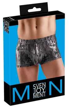 Svenjoyment Metalik Srebrni Uzorak Muške Pantalone 2XL Comfort Fit