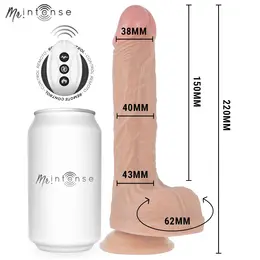 MR INTENSE Baldwin intimna masina sa daljinskim upravljanjem 22 cm silikon crna