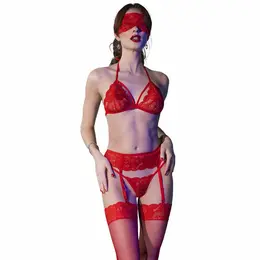 Chilirose CR 4467 četvorodelni komplet donjeg veša, crveni L/XL, elegantan dizajn