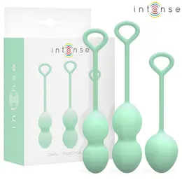 INTENSE Charli Kegel Ball Kit Light Jade Green, trodelni set za jačanje mišića karličnog dna