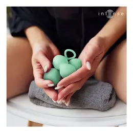 INTENSE Charli Kegel Ball Kit Light Jade Green, trodelni set za jačanje mišića karličnog dna