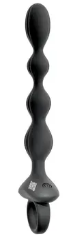 ANOS Flexible Beads vibrirajući intimni trenažer od silikona sa USB punjenjem, 21.1 cm, crni