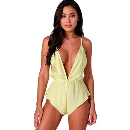 PASSION SENSIE bodi Lemon S/M, satenski sjaj, podesive bretele