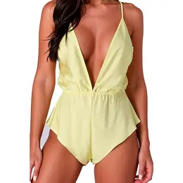 PASSION SENSIE bodi Lemon S/M, satenski sjaj, podesive bretele