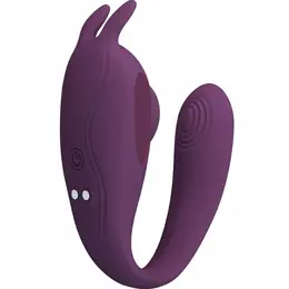 Pretty Love Shey intimni stimulator sa dvostrukim delovanjem i upravljanjem preko aplikacije u ljubičastoj boji