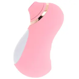 OHMAMA vibrirajući jezik intimni stimulator sa 10 modova belo zlatni na punjenje