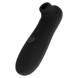 OHMAMA Clitoral Wave Stimulator 10-Speed Black, Compact PVC 12.5cm