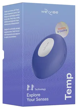 We-Vibe Temp Lavender Blue, kompaktni masažer sa kontrolom temperature od 9.5 cm
