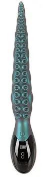 Beasty Cocks Octo Vibes silikonski vibrirajući pipak 27 cm metalik