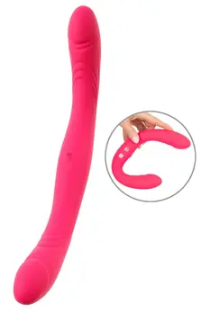 Coup!es Choice CC dvostrani fleksibilni silikonski intimni masažer, 31.2 cm, ljubičasti
