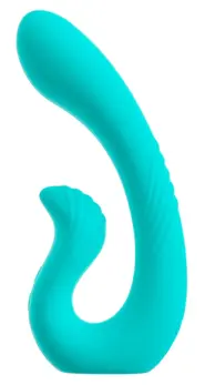 beau coeur Naira vibrator sa dve glave, fleksibilni silikon, roze, 17.5 cm