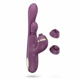 Vibe Collection Trio Tap multifunkcionalni silikonski stimulator roze