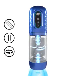 Vortex Suction & Rotation napredni intimni aparat u metalik plavoj boji
