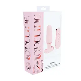 Loveline Velvet Paris Series analni čep sa daljinskim upravljačem, roze, 10 modova, vodootporan