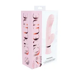 Loveline Mystique Paris Collection rebrasti masažer sa dvostrukim delovanjem, roze